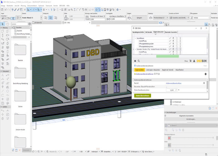 DBD-BIM Plug-in ARCHICAD tutorial Bemusterung