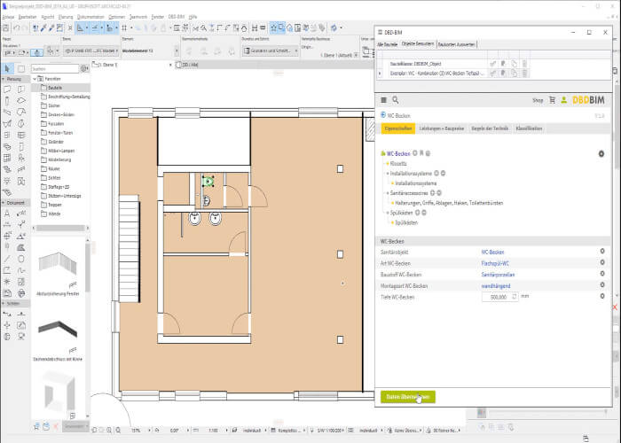 DBD-BIM Plug-in ARCHICAD tutorial Einstieg