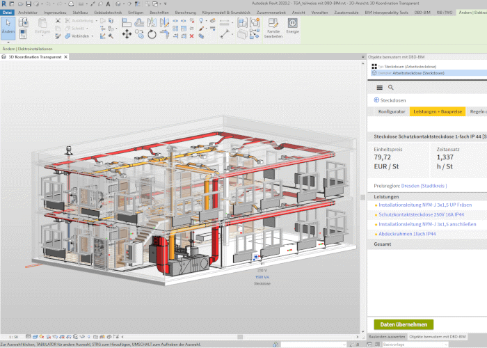DBD-BIM ist die Content-Plattform für BIM-Daten. Mit aktuellen und zuverlässigen Baukosten, Attribute und Baunormen.