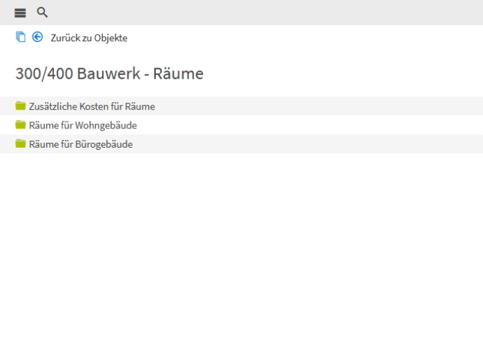 DBD-BIM Objekte: Räume