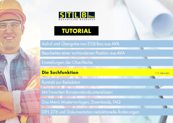 STLB-Bau Tutorial Suchfunktion